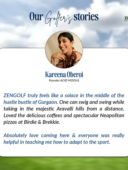 We love hearing from our golfers. Here's a wonderful testimonial from a guest who found our range to be a solace in the middle of Gurgaon's hustle.