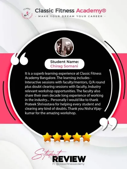 We value student feedback. Chirag Somani highlights our interactive sessions, experienced faculty, and the practical, industry-relevant knowledge he gained during his time with us.