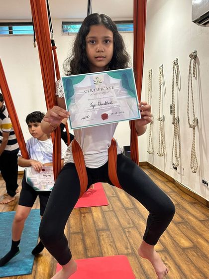 This young student is all smiles with her certificate after completing the summer workshop. We are now open for new enrollments.