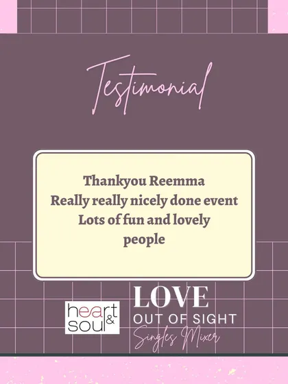 "Really really nicely done event. Lots of fun and lovely people." It's always my goal to ensure the event is well-organized and the crowd is well-curated.