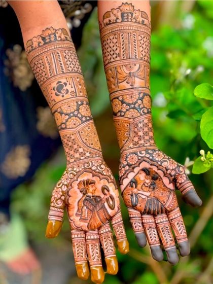 Kanha Mehandi - Bridal Mehndi Custom Storytelling & Portrait Mehndi photo 43
