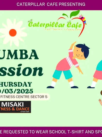 We love collaborating with schools like Caterpillar Cafe to bring fun Zumba sessions to their students. Fitness is for everyone, starting from a young age.