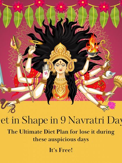 Navratri is a perfect time to detox and focus on your health. I offer a free 9-day Navratri diet plan with nutritious recipes to help you get in shape during these auspicious days.