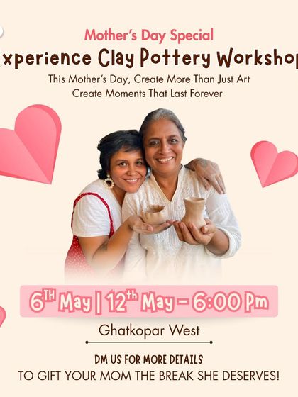 This Mother's Day, gift her something unforgettable. Our special workshops are a great way to bond and create with your maa.