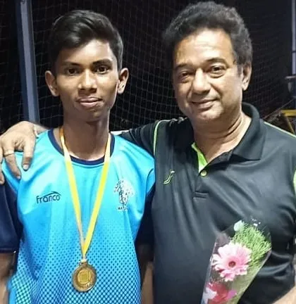 With one of my gold medalists from the Sunil Singh One Day Boxing Tournament. My role is to guide them, but their dedication earns the victory.