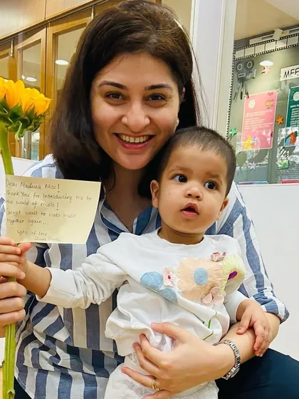 A beautiful flower and a sweet note from one of our families. Gestures like this mean the world to me and remind me why I love what I do.