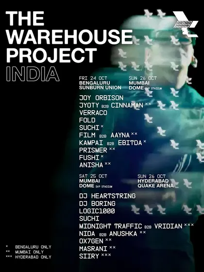 Seeing my name on The Warehouse Project India lineup was a dream come true. I’m grateful to share the stage with so many local and international legends at major music festivals.
