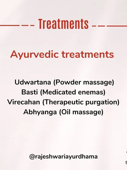 For weight management, we utilize a range of Ayurvedic treatments. This includes Udwartana (herbal powder massage), Basti (medicated enemas), Virechana (therapeutic purgation), and Abhyanga (oil massage).