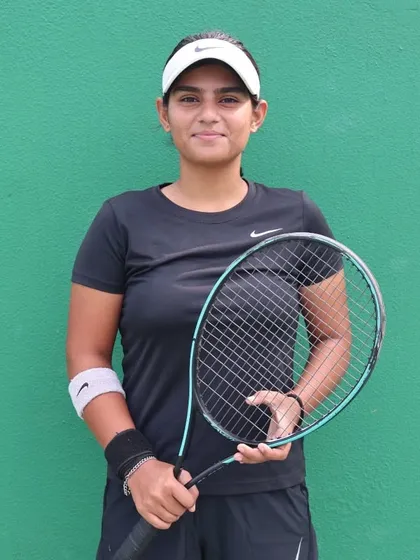 NTC player Navy Dabas after her perfect run at the Delhi Olympics, where she clinched the winner's trophy.