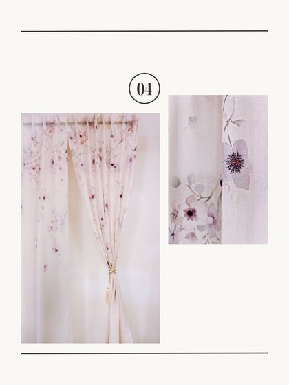 Part of our curated Mother's Day edit, this image showcases our beautiful floral sheer curtains. The delicate, printed flowers seem to float on the fabric, bringing a touch of garden-inspired beauty indoors.