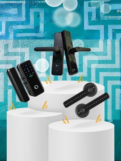 Unlock peace of mind with my range of smart door locks. Whether you need a lock for a wooden door or a glass door, I have a solution with fingerprint, passcode, and card access.