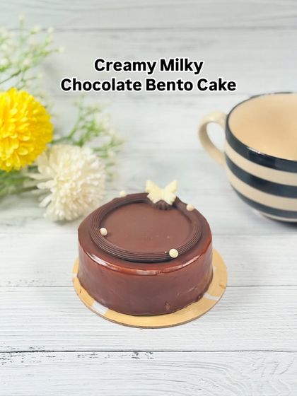 Simple, elegant, and delicious. The Creamy Milky Chocolate Bento Cake is a smooth, rich treat for anyone who appreciates the classic taste of milk chocolate.
