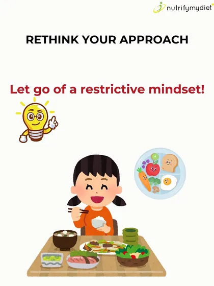 Rethink Your Approach: Let Go of Restriction. The key to long-term success is to let go of a restrictive mindset. I focus on building a healthy relationship with food, not on creating lists of "good" and "bad" foods.