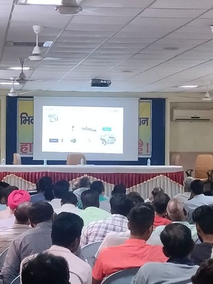 My co-founder presenting our full suite of energy efficiency solutions at the Bhiwadi seminar. Beyond dual fuel kits, I offer services for air compressors, chillers, and boilers, providing a holistic approach to industrial energy savings.