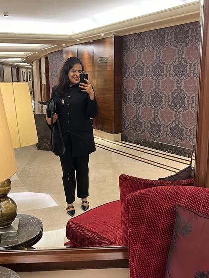 A mirror selfie before heading to the event at the Embassy of Brazil. Networking and diplomatic events are a fascinating part of my professional life.