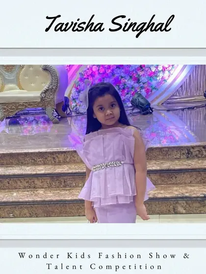 Welcome to the team, Tavisha Singhal. She looks elegant and poised in her lilac dress.