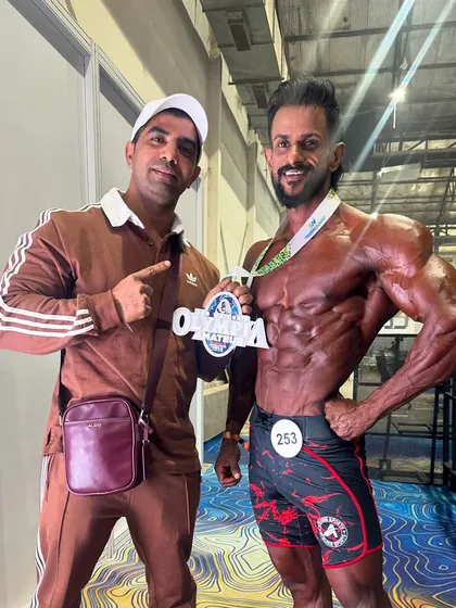 My athlete Barath with his silver medal at Olympia. Even a step back is a setup for a bigger comeback. We learn and grow stronger.