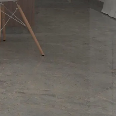 Another view of the floor, showcasing how it reflects light within the space.