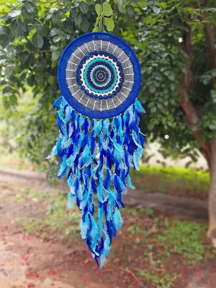 Our evil eye dreamcatcher is crafted to be more than just beautiful decor. It's a symbol of protection, designed to ward off negativity and welcome positive energy and serenity into your home.