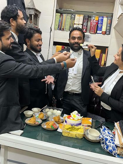 The team celebrating our mentor on Teacher's Day.