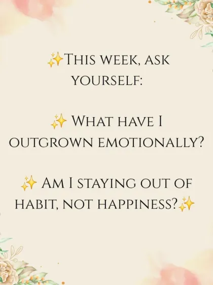 A self-check from the Eight of Cups: Are you staying in a situation out of habit or out of genuine happiness?