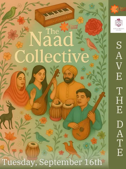 Save the date for an evening where music, stories, and tradition flow together. Our Naad Collective events are a chance to connect with Indian culture and like-minded people.