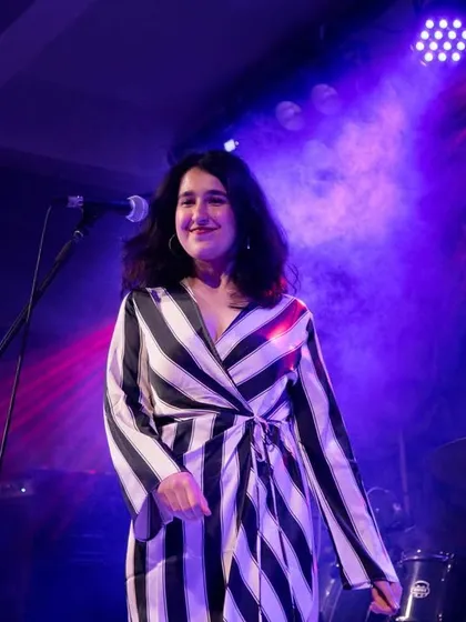 A happy moment on stage. The joy you see is real. I truly love what I do, and I'm grateful for every opportunity to perform.