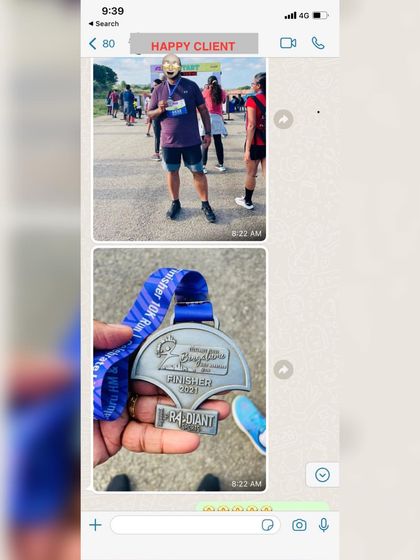 From starting a training program to finishing a marathon. This client's journey shows that with a tailored plan and unwavering support, you can achieve goals you might have thought were out of reach.