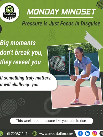 Monday Mindset: Pressure is just focus in disguise. Big moments don't break you, they reveal the strength you've been building all along.