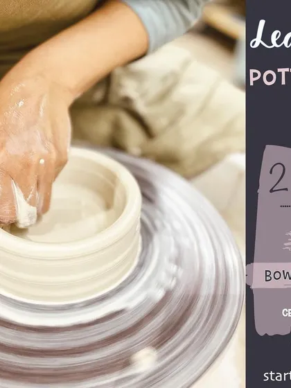 In our 2-day wheel throwing class, you'll learn centering and pulling to create your own tumbler and bowl, a perfect weekend project.