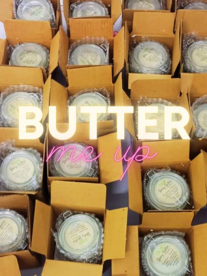 Butter me up! A fresh batch of our luxurious body butters, packed and ready to be sent out to our wonderful customers.