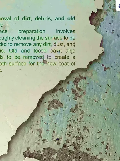 We start by addressing the core issue of water damage, thoroughly removing all old, loose, and peeling paint to expose the underlying surface for proper wall dampness repair.