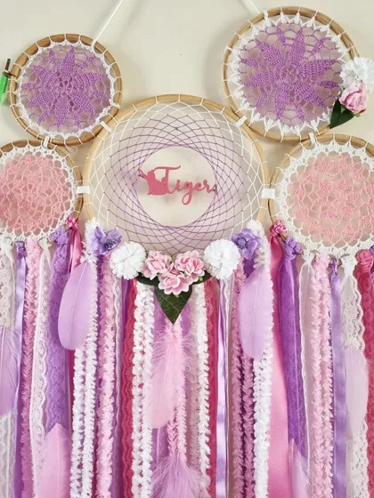 A special dreamcatcher curated for a client's beloved cat, 'Tiger'. We love creating pieces for every member of the family, including the furry ones.