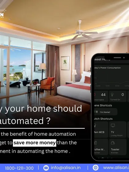 Why should your home be automated? One of the biggest benefits is that you save more money on electricity bills over time than the initial investment in automating your home.