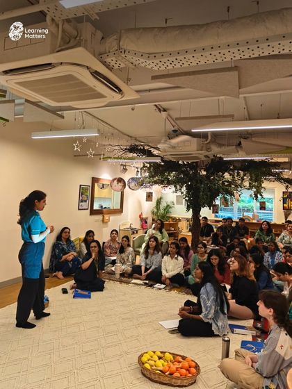 Our team sits engaged during a first aid training session. We believe that creating a safe and nurturing space is everyone's responsibility, and this training is a critical part of that commitment.
