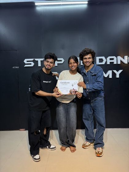 Proud to award this certificate to a dedicated student who is now ready for the next level of dance competitions.