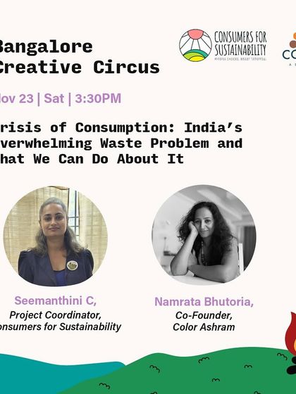 Beyond films, the ALT EFF festival at our space includes insightful panel discussions. Here, we hosted a talk on the crisis of consumption and what we can do about it.