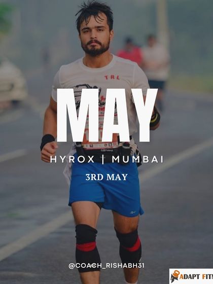 My competition calendar for May: Hyrox in Mumbai. Setting clear goals is the first step to achieving them.
