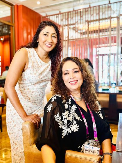 With a colleague at the DICD 2025 conference in Goa. These events are a wonderful opportunity to connect with friends and peers who share a passion for dermatology.