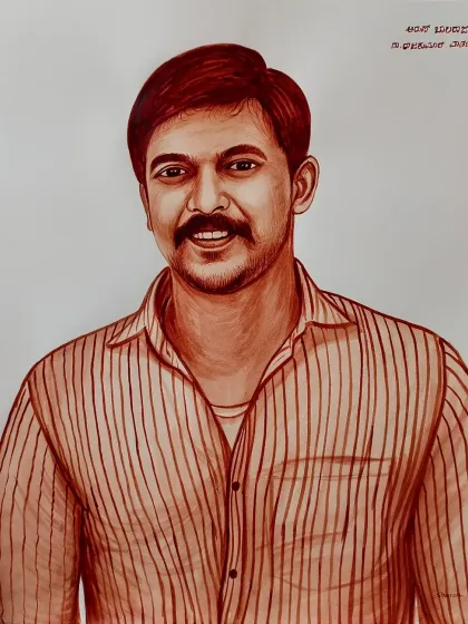 Sharan Ediga - Custom Portrait Art Blood Portraits: Your Story in Art photo 53