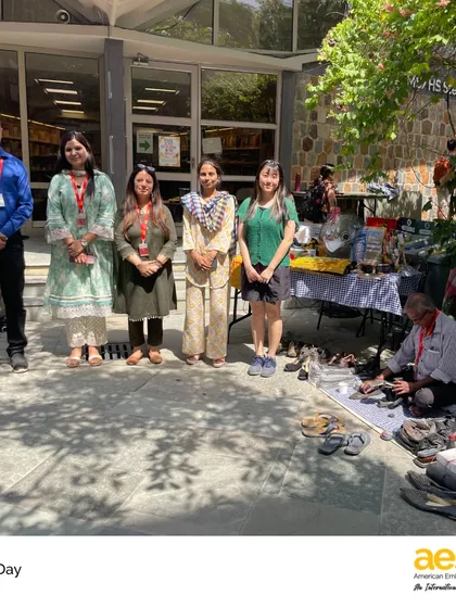 For Earth Day, our community focused on the theme "Our Power, Our Planet." We hosted a T-shirt swap, brought in local cobblers and tailors to promote repair over replacement, and shared potted plants to encourage greening Delhi.