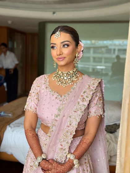 This look is all about soft tones and fresh skin. In my course, you'll master the technique of creating a delicate, rosy glow that looks natural and photographs beautifully.