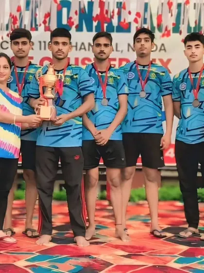 The Under-19 team secured the 2nd runner-up position at the CBSE Cluster XIX Kabaddi Tournament.
