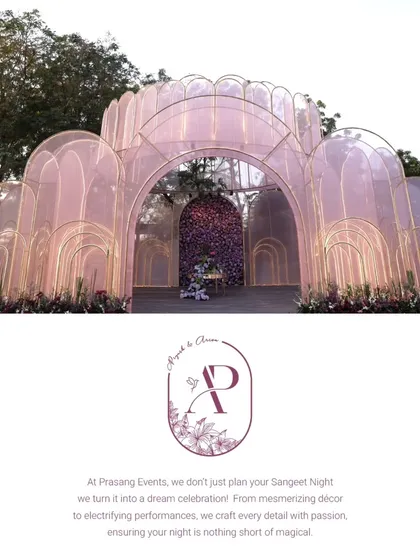 A graphic showcasing one of my unique entrance designs, a testament to my philosophy of turning dreams into grand, celebratory structures.