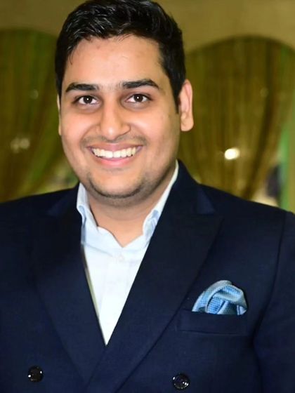 A portrait from a social event. Balancing a demanding career with personal time is important.