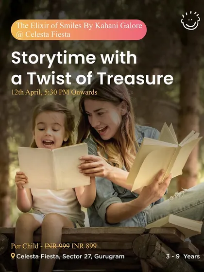 Another opportunity to catch the "Elixir of Smiles" storytelling event, this time at Celesta Fiesta in Gurugram.