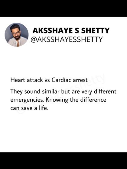 Heart attack and cardiac arrest sound similar but are very different emergencies. Understanding the distinction, what causes them, and the warning signs can be life-saving knowledge.
