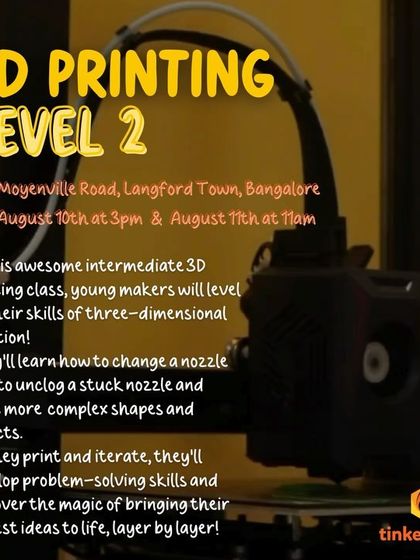 For our more experienced tinkerers, I offer a Level 2 3D Printing class. Here, they learn advanced skills like how to change and unclog a nozzle, allowing them to print more complex objects and bring their wildest ideas to life.