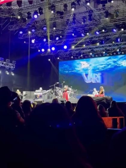 A view of the 'Vari' album performance at the Jazz al Parque festival. The large screen visuals add another layer to the musical story we tell on stage.