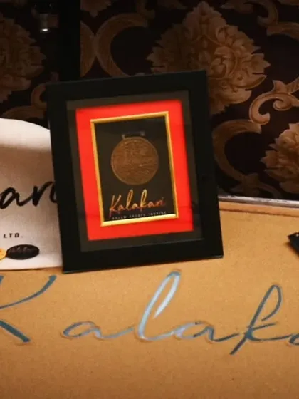 A closer look at the beautiful memento from the Kalakari Film Festival. The appreciation from fellow artists and creative communities is the greatest reward.